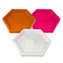 Mini Bandeja Decorativa Sextavada 17x17cm