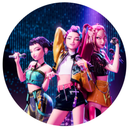 Painel Decorativo Guerreira do K-Pop 50 cm