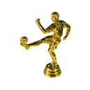 Mini Troféu Jogador De Futebol Plástico Dourado 12,5cm