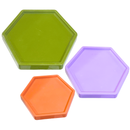 Bandeja Plástico Sextavada 16x18cm