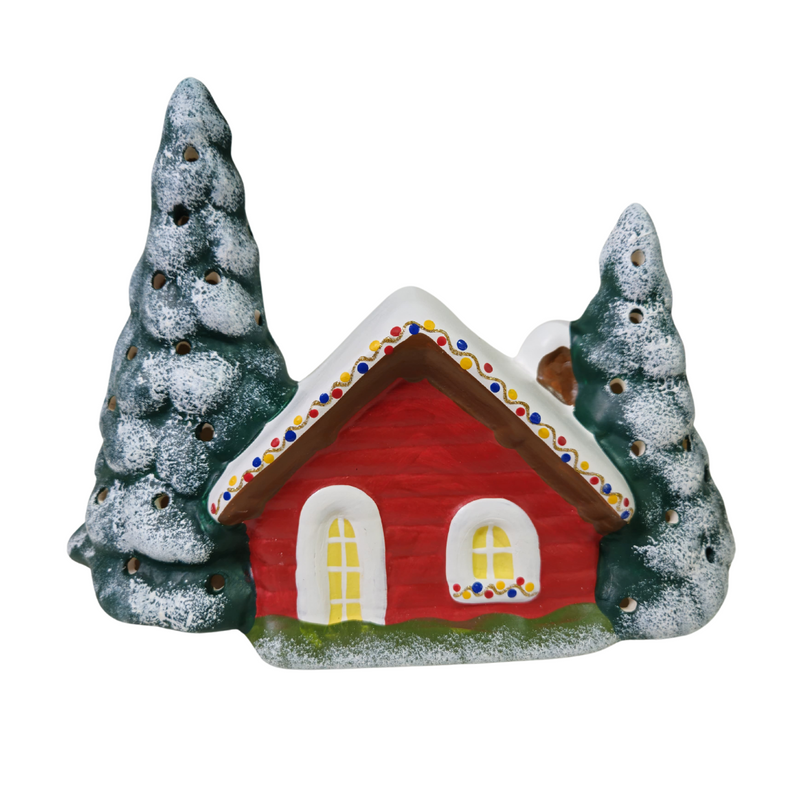 Casa Natalina Cerâmica 23x28cm