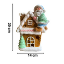 Casinha De Natal De Led - Boneco de Neve - Papai Noel