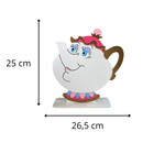 Display Decorativo Bela e a Fera e Outros Personagens em MDF