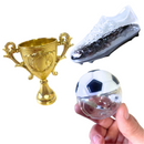⚽ Chuteira, Troféu e Bola - Porta Balas de Plástico 🍬