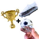 ⚽ Chuteira, Troféu e Bola - Porta Balas de Plástico 🍬