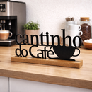 Placa Cantinho do Café em MDF  – Decoração Charmosa para sua Casa