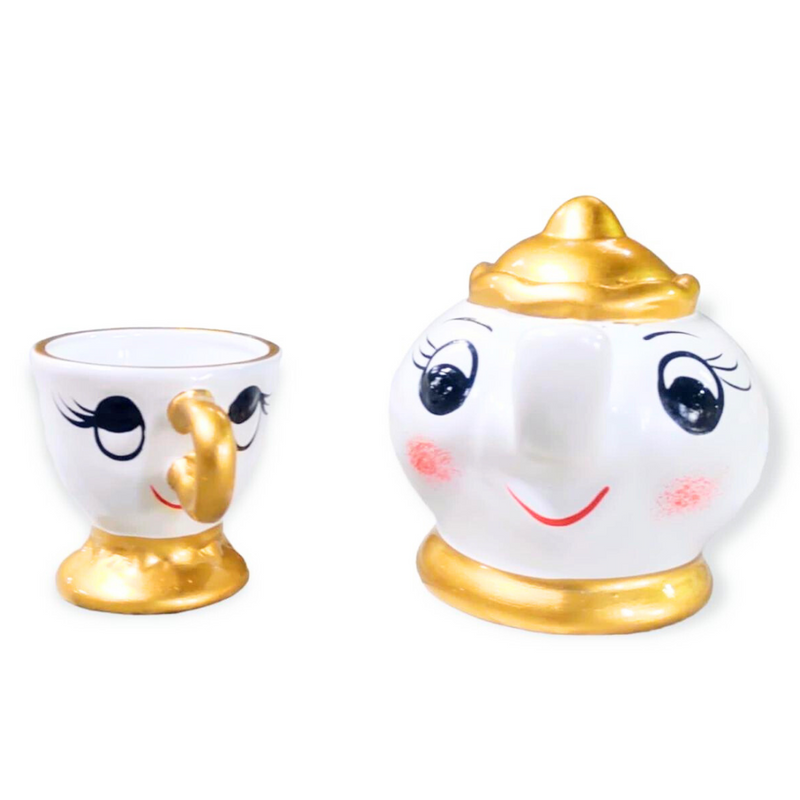 Chaleira E Xícara Bela E A Fera