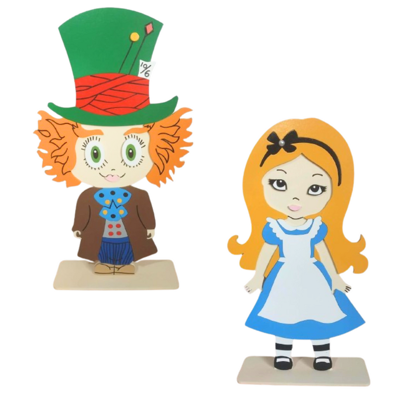 Kit Alice no País das Maravilhas + Chapeleiro