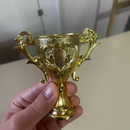 Kit 10 Troféus De Plástico Lembrancinha e Decoração De Festa Tema Futebol 9cm Cada