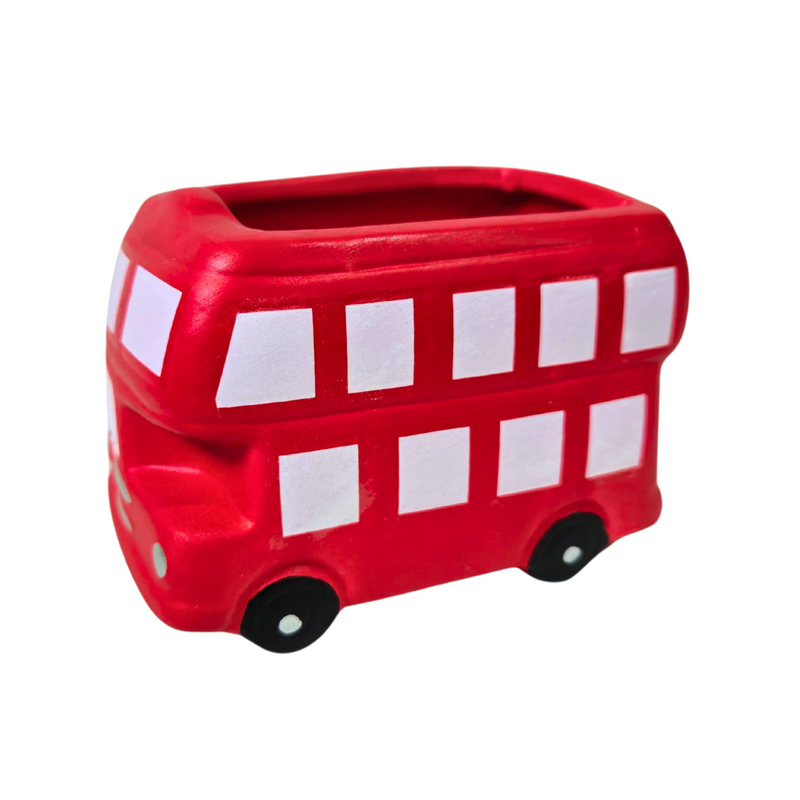 Ônibus Londres Porta Lápis Cerâmica 6,5x10cm