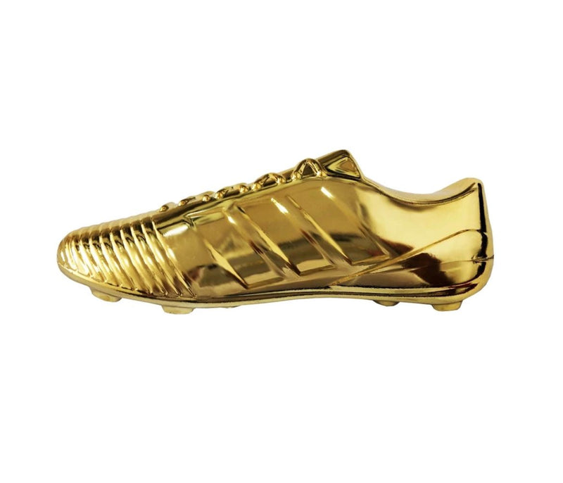 Chuteira Dourada Decoração Festa Futebol 17 cm