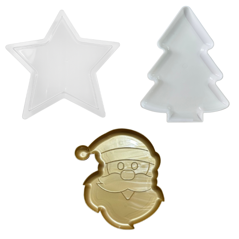 Kit com 03 Bandejas Natalinas – Decoração Prática e Encantadora