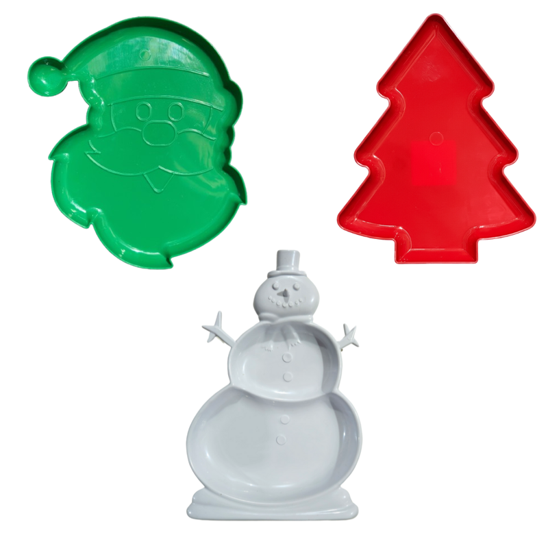 Kit com 03 Bandejas Natalinas – Decoração Prática e Encantadora