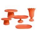 Kit de Decoração para Mesa de Festa – Bandejas e Vaso