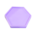 Bandeja Plástico Sextavada 16x18cm