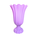 Vaso Plástico Pontas Ondulado 19x8cm cima 12cm