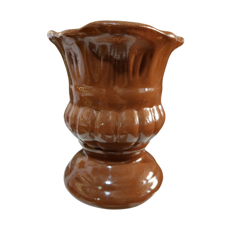 Vaso Flor De Cerâmica 15x13cm