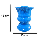 Vaso Flor De Cerâmica 15x13cm