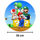 Painel Decorativo Mario Bros 50 cm – Decoração Prática e Impactante