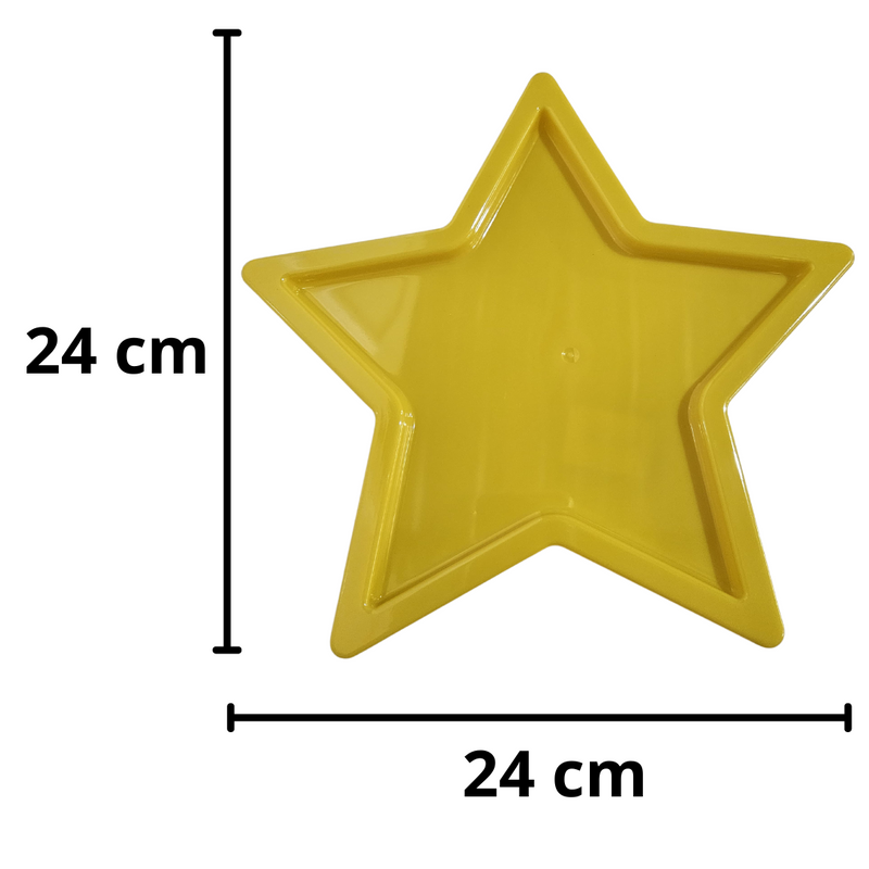 Estrela Bandeja -plástico 24x24cm