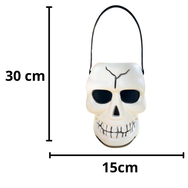 Balde Caveira Plástico