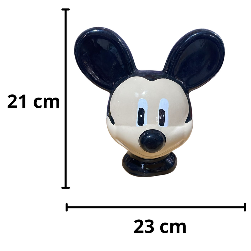 Cabeça do Mickey Mouse de Cerâmica