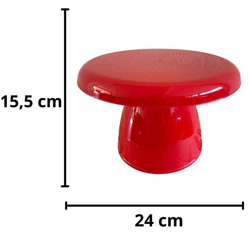 Boleira Cogumelo Grande de Plástico 20x16 cm – Decoração Divertida