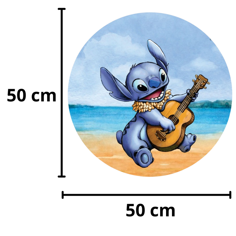 Painel Lilo & Stitch 50cm De Tecido