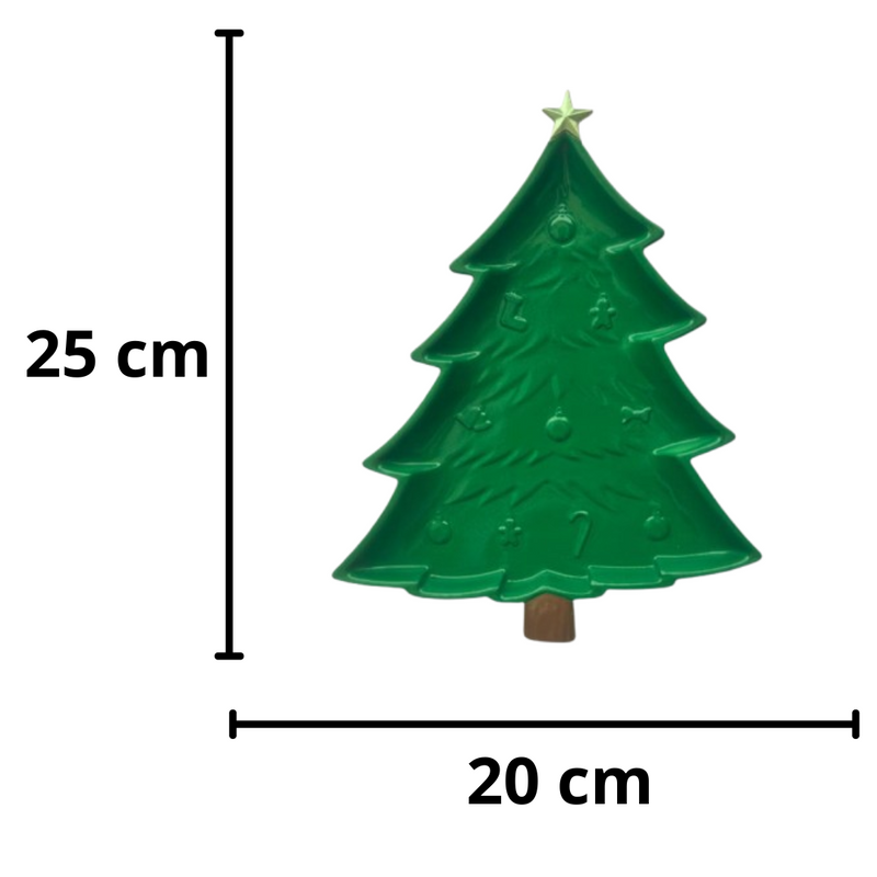 🎄 Árvore de Natal de Plástico - 25x20 cm 🎄
