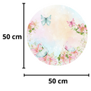 Painel Borboletas 50cm De Tecido