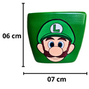 Vaso Super Mario e Luigi - Cerâmica