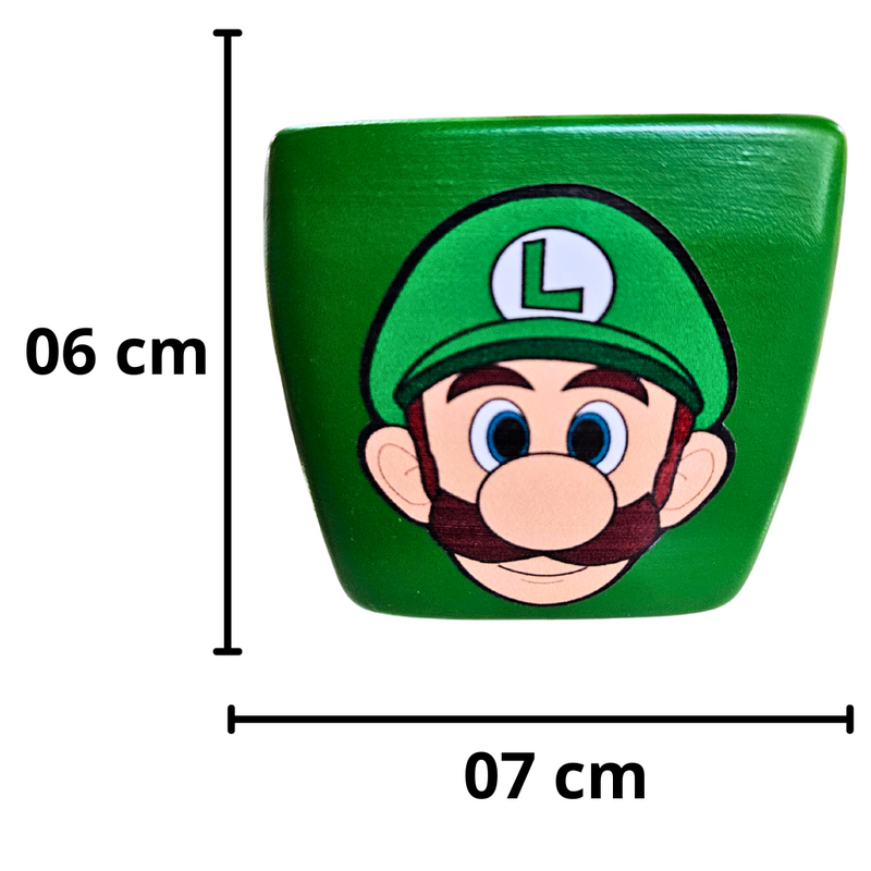 Vaso Super Mario e Luigi - Cerâmica