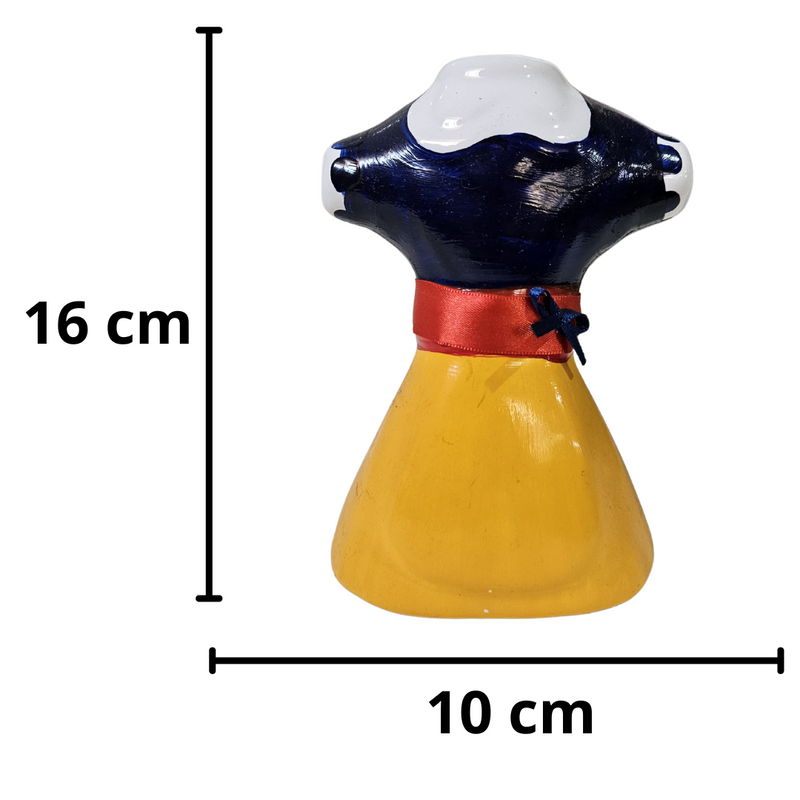 Vestido Branca de Neve Pequeno 16x10cm