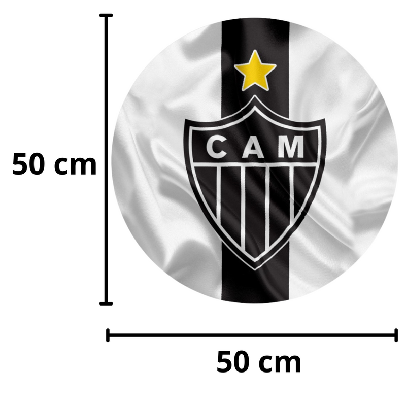 Painel Atlético Mineiro 50cm Tecido