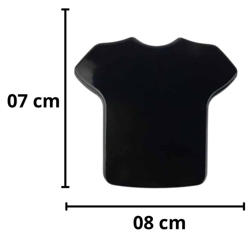 Kit Camisas Branca e Preta 7x8cm