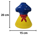 Vestido Branca de Neve Grande 20x15cm