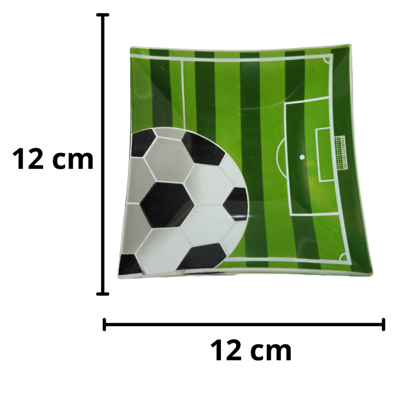 Bandeja Campo Vidro Quadrado 12cm