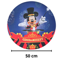 Painel Decorativo Circo do Mickey 50 cm – Decoração prática e vibrante para sua festa
