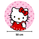 Painel Decorativo Hello Kitty 50 cm – Encante sua Festa com Delicadeza e Charme