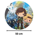 Painel Decorativo Como Treinar Seu Dragão 50 cm