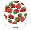 Painel Decorativo Morango 50 cm – Decoração charmosa e vibrante para festas