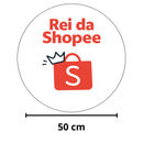 Painel Decorativo Rei / Rainha da Shopee 50 cm