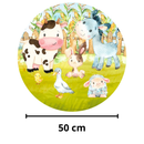 Painel Decorativo Animais da Fazendinha 50 cm