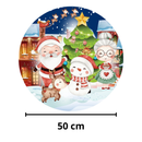 Painel Decorativo Papai e Mamãe Noel Natal 50 cm