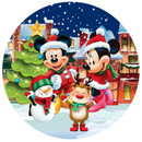 Painel Decorativo Mickey e Minnie Natal 50 cm
