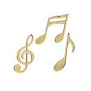 🎶 Decoração Notas Musicais de Natal 🎄