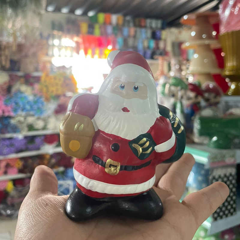 Mini Papai Noel De Cerâmica