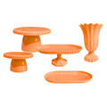 Kit de Decoração para Mesa de Festa – Bandejas e Vaso