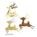 🦌 Renas de Papai Noel - Plástico 🎅