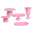 Kit de Decoração para Mesa de Festa – Bandejas e Vaso